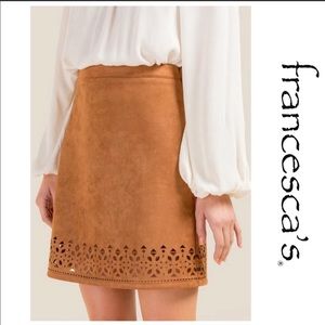 NWT suede skirt